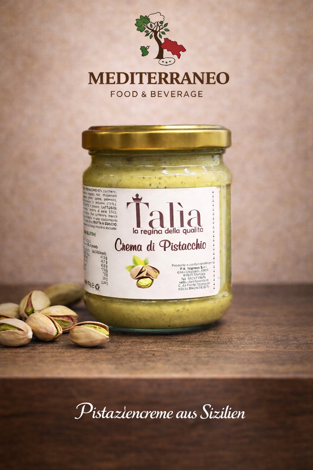 Sizilianische Pistaziencreme aus Italien | Fein & Cremig 190 g